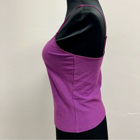 NWOT vintage y2k Victorias Secret tank in metallic purple sz S - Picture 3 of 13